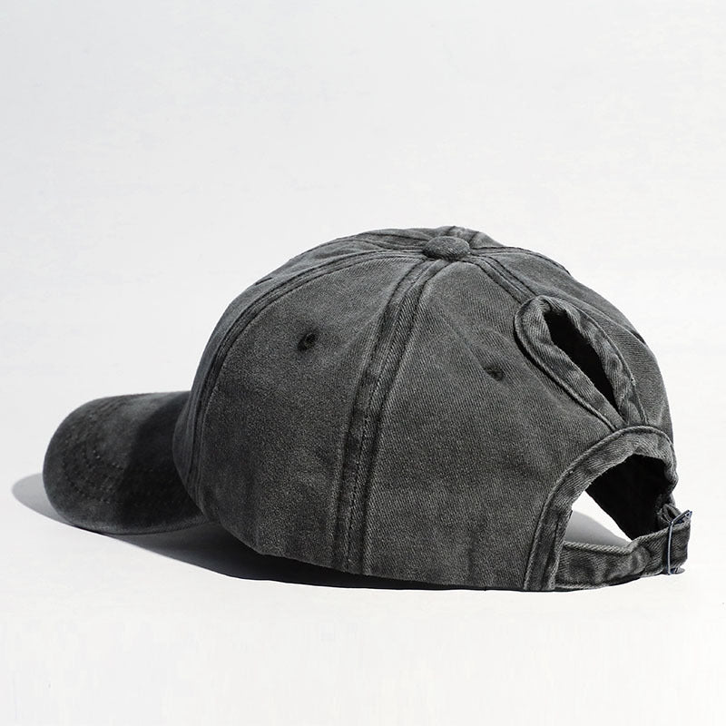 Wholesale Washed Ponytail Baseball Cap Hat ACC-HT-ChunQi001