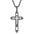 Collar de lujo para hombres de Titanium Steel Cross para hombres