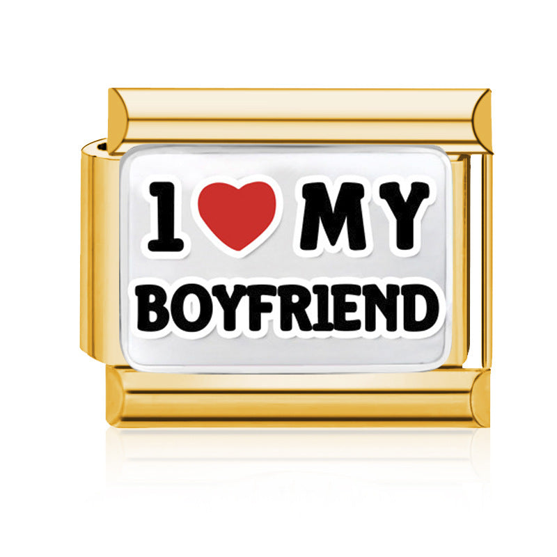 Wholesale 9mm Italian Charm Starter Bracelets DIY Family Series Stainless Steel Composable Bracelet