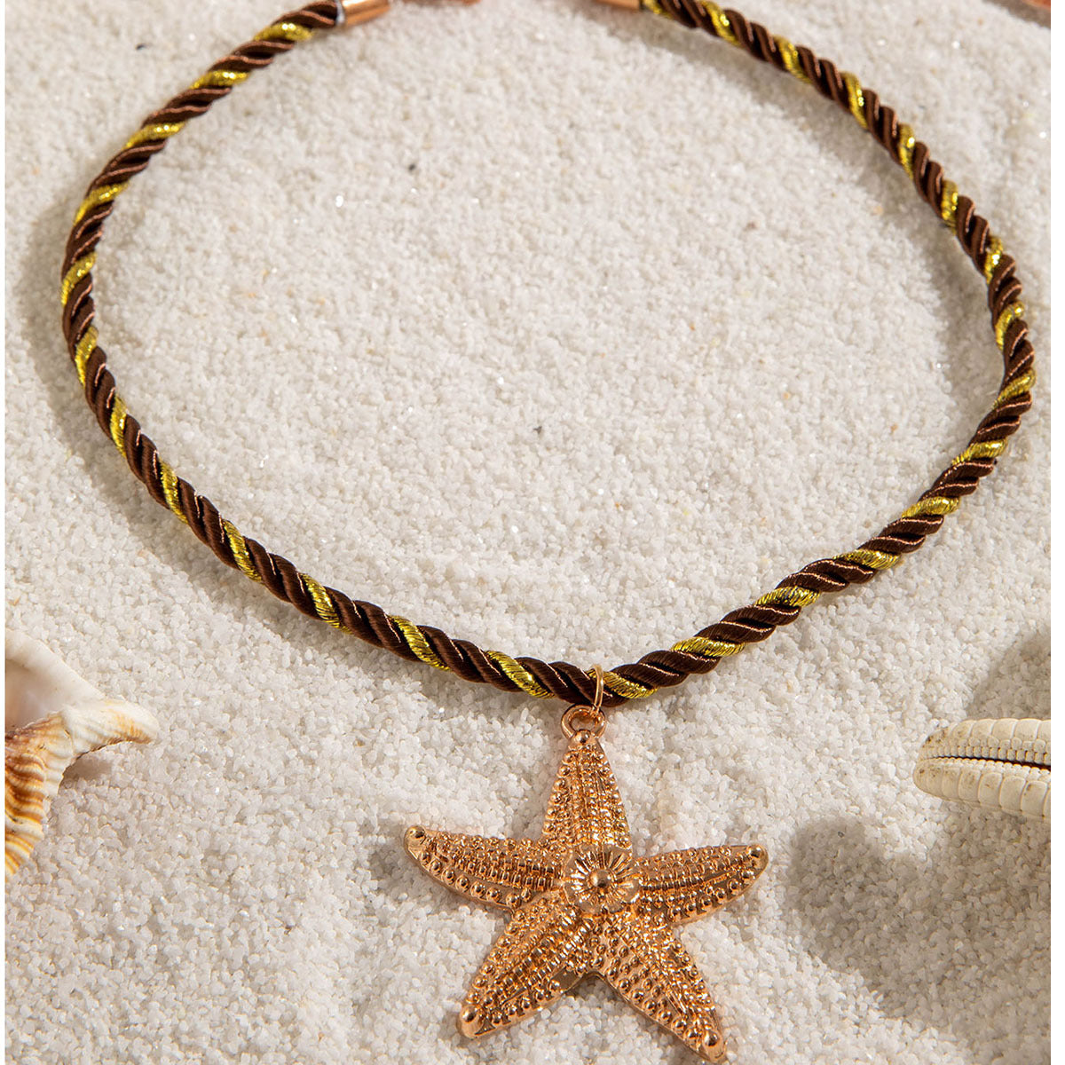 Wholesale  Metal Ocean Style Starfish Pendant Necklace