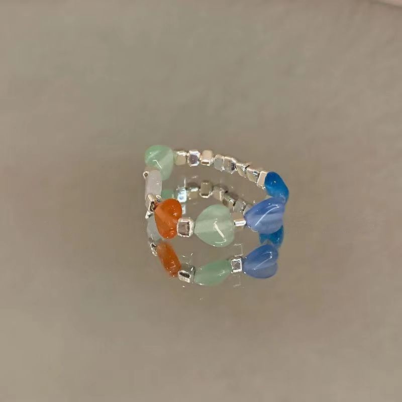 Wholesale Acrylic Flower Ring in Violet Purple - Fashion Accessory for Women,  Cute Stackable Ring,  Boutique Resale Jewelry