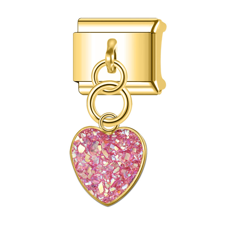 Wholesale Italian Charm Bracelet 9mm DIY Splicing Cute Creative Stainless Steel Composable Bracelet