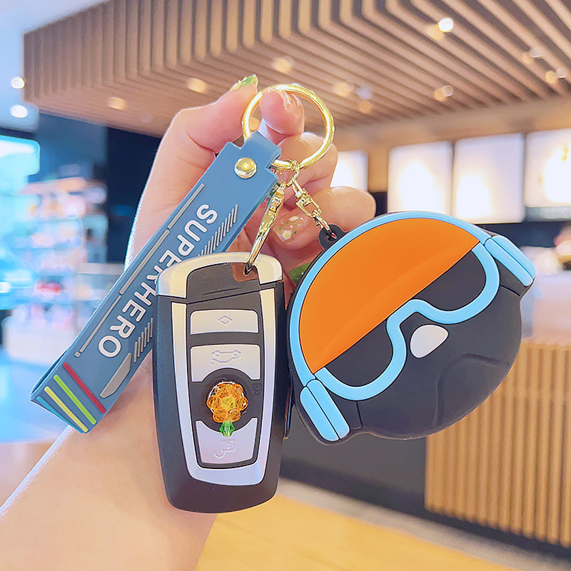 Wholesale Cartoon French Dog Coin Purse Keychain Keychain Wallet ACC-KC-JuCai014