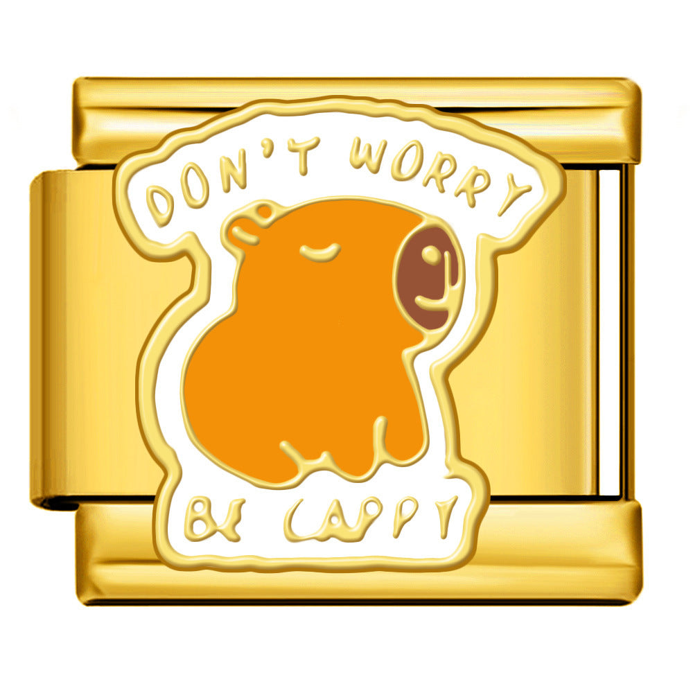 Wholesale 9mm Italian Charm Starter Bracelets DIY Cartoon Animal Stainless Steel Composable Bracelet