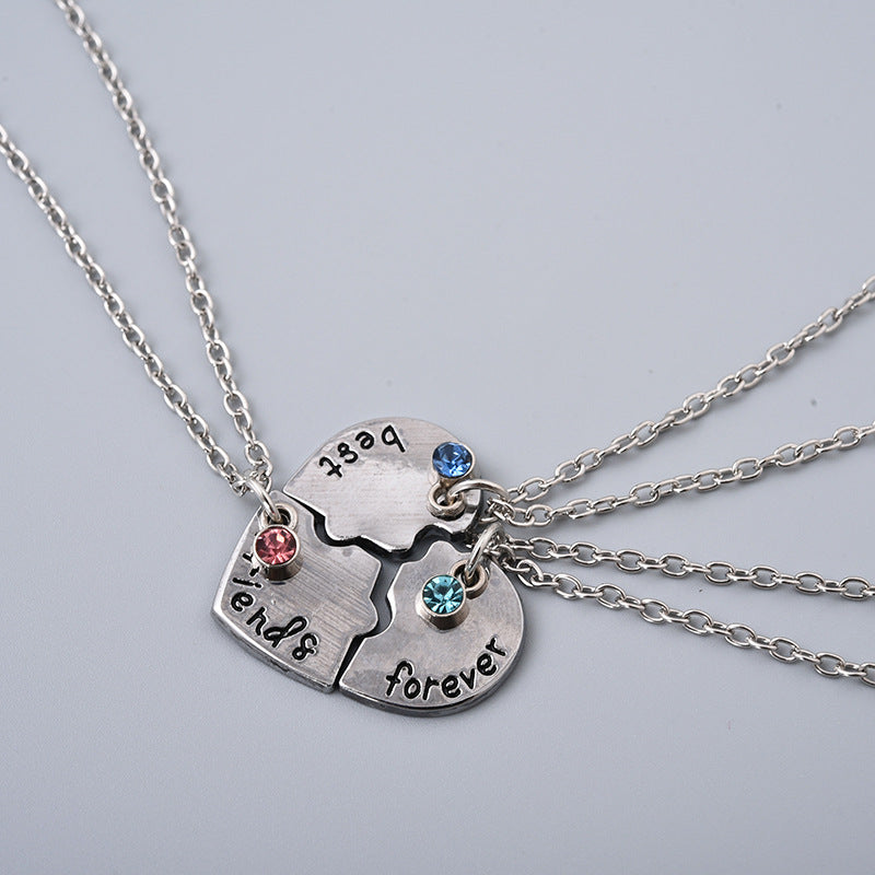 Wholesale Letter Best Friend Love Stitched Necklace