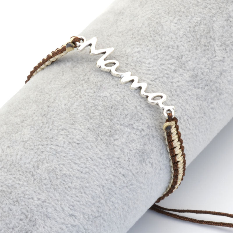 Wholesale  10pcs Mother's Day Lover Gift Jewelry Woven Bracelet