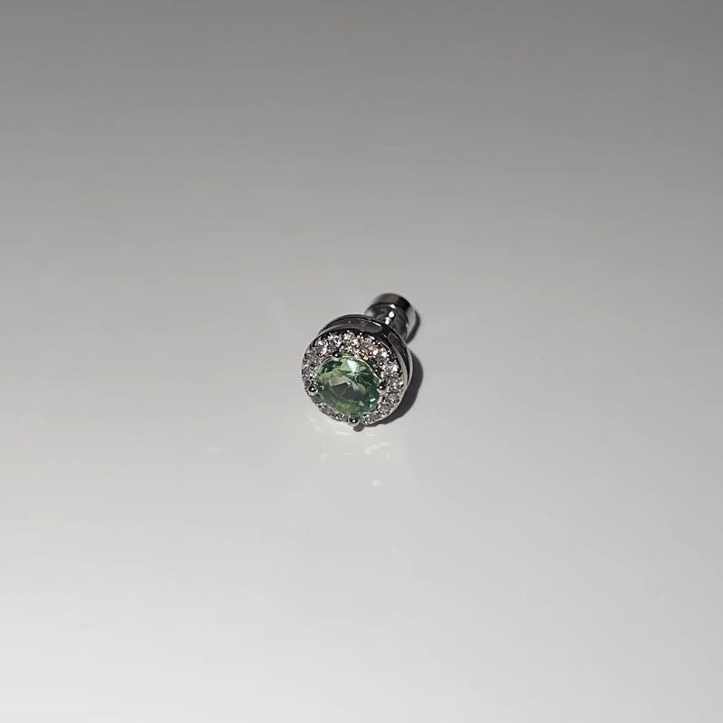 Wholesale Titanium Steel Sparkling Summer Clear Zircon Ear Bone Nails Earrings