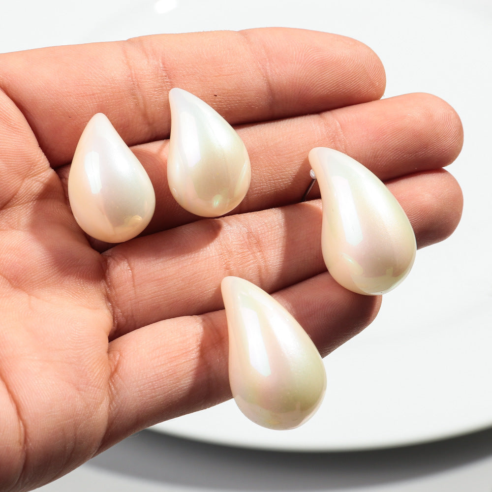 Wholesale  Water Drops Fashion All-match Acrylic Earrings