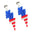 Wholesale American Independence Day fireworks acrylic earrings