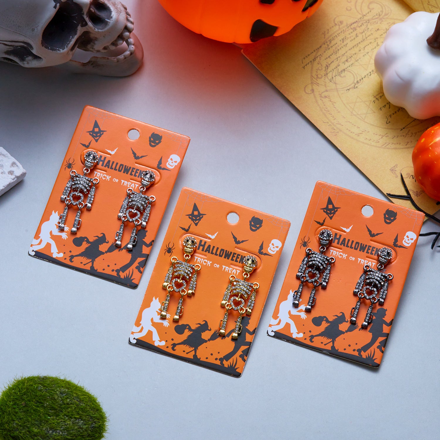 Wholesale  Skull Earrings Fashion Jewelry Accessory for Gift Boutique Resale