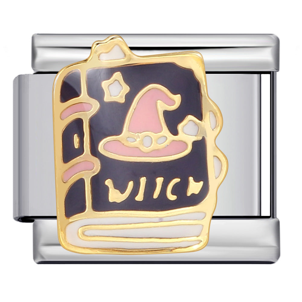 Wholesale Italian Charm Bracelet 9mm DIY Splicing Removable Poker Chips Stainless Steel Composable Bracelet