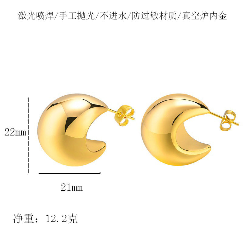 Wholesale Geometric Vintage Earrings Water Drop Hollow Stainless Steel Earrings ACC-ES-Chunp001