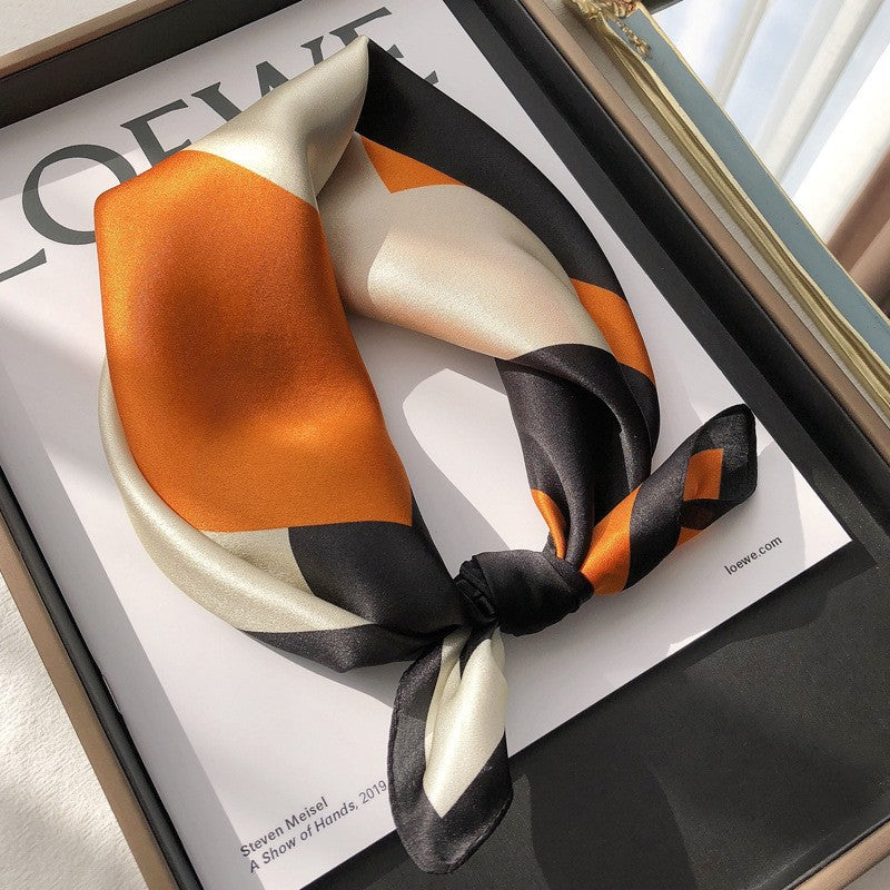 Wholesale  Silk f Women' s Autumn f f All-match Hair Band Fashion Small Square f