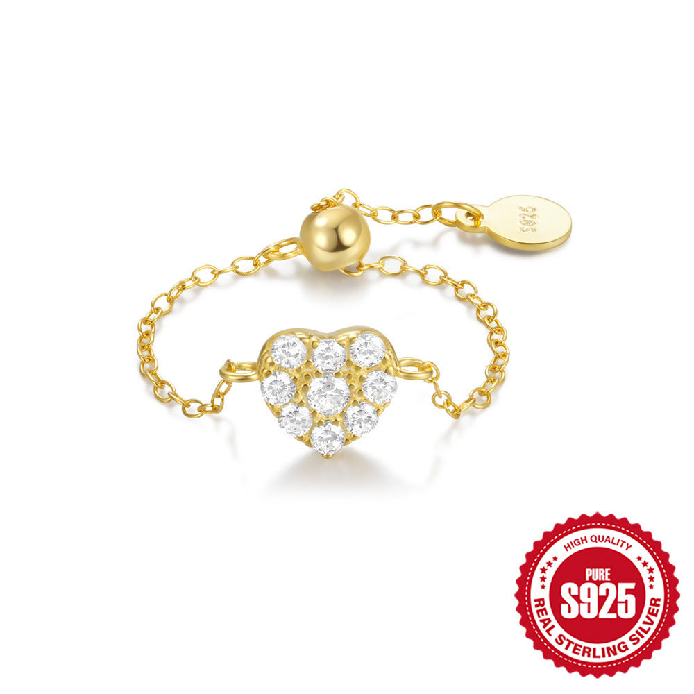 Wholesale  925 sterling silver lovely butterfly diamond ring