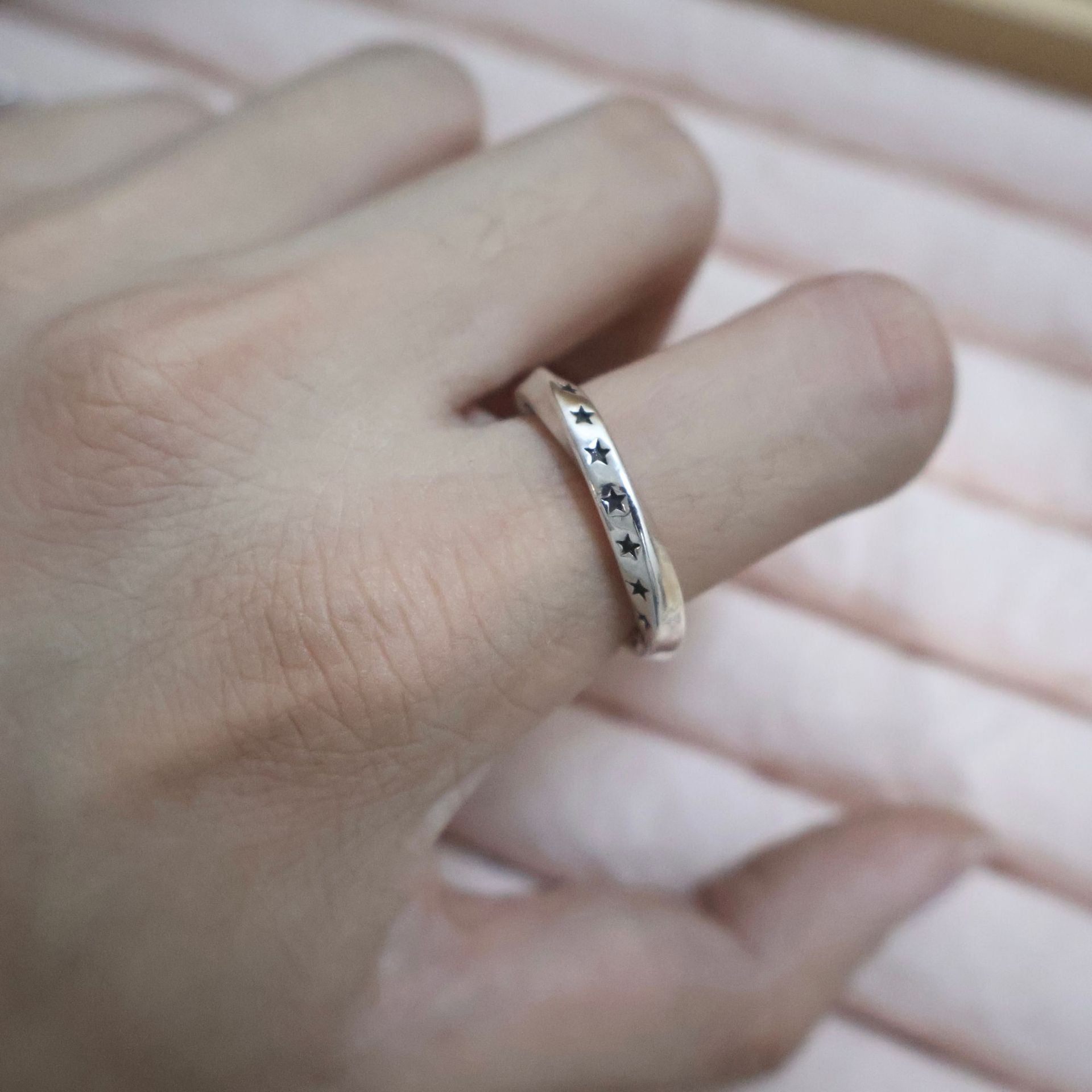 Wholesale  Retro Old Five-pointed Star Ring