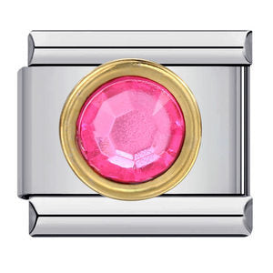 Wholesale Italian Charm Bracelet 9mm DIY Splicing Removable Micro-paved Colored Zirconia Stainless Steel Composable Bracelet