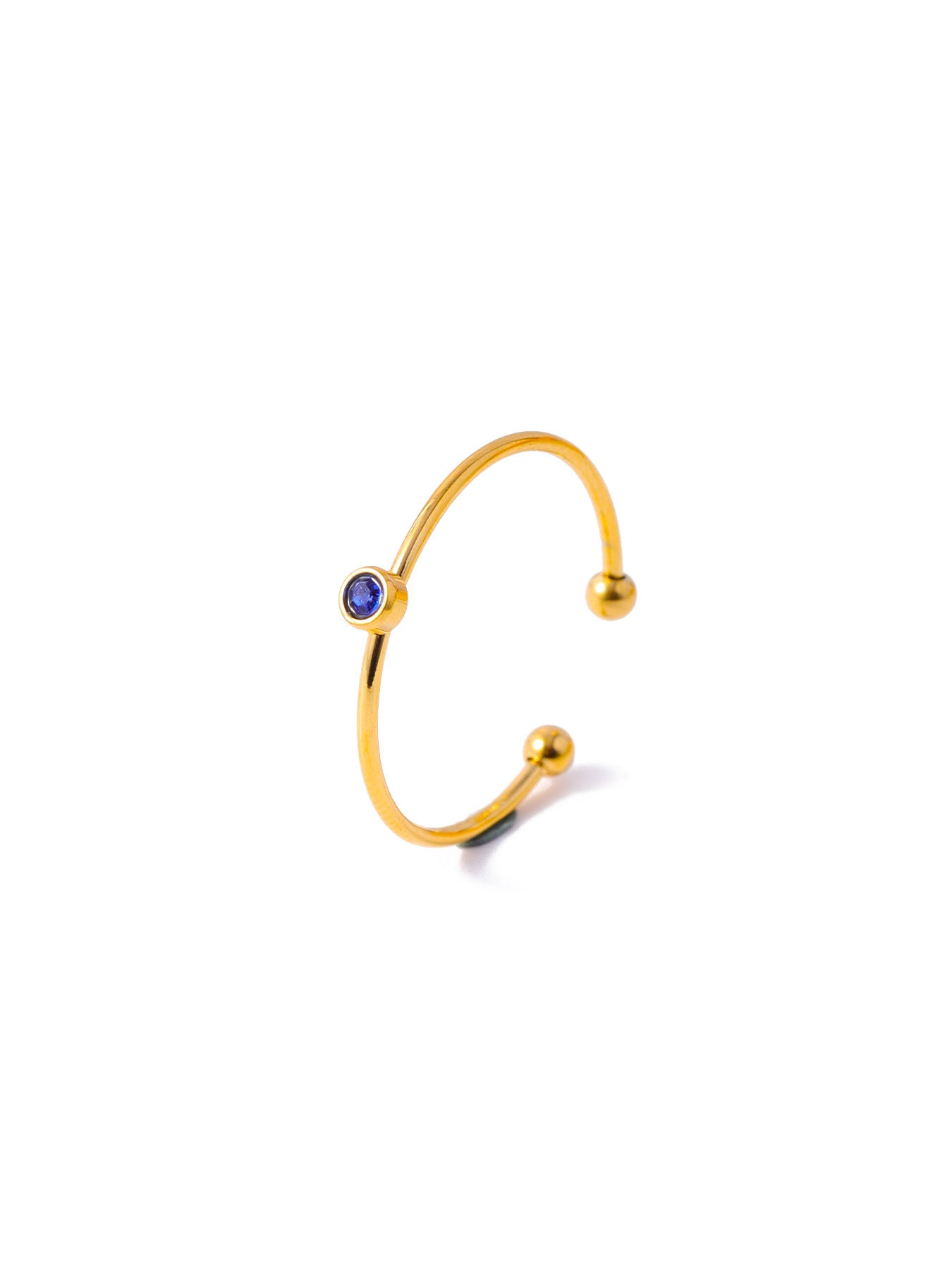 Wholesale Stainless steel round diamond zircon ring