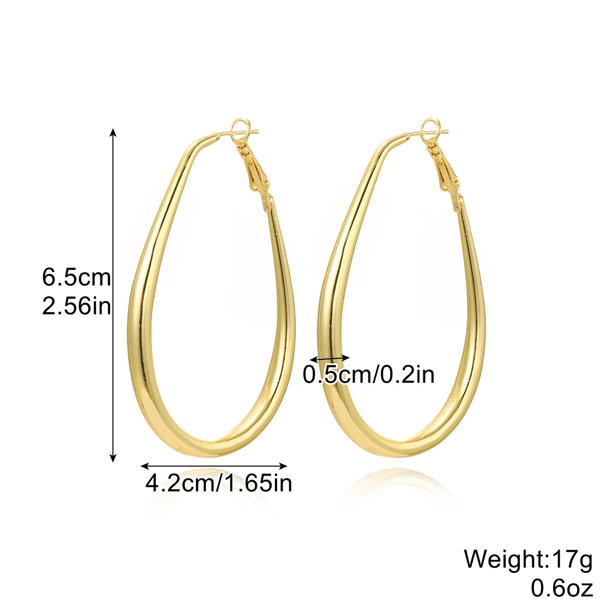 Wholesale  Retro Earrings suit Exaggerated Metal Large Circle Earrings