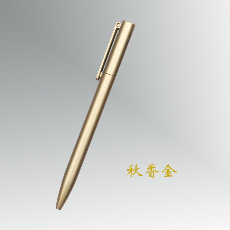 Wholesale  10pcs rotating core twist pen metal black ballpoint pen