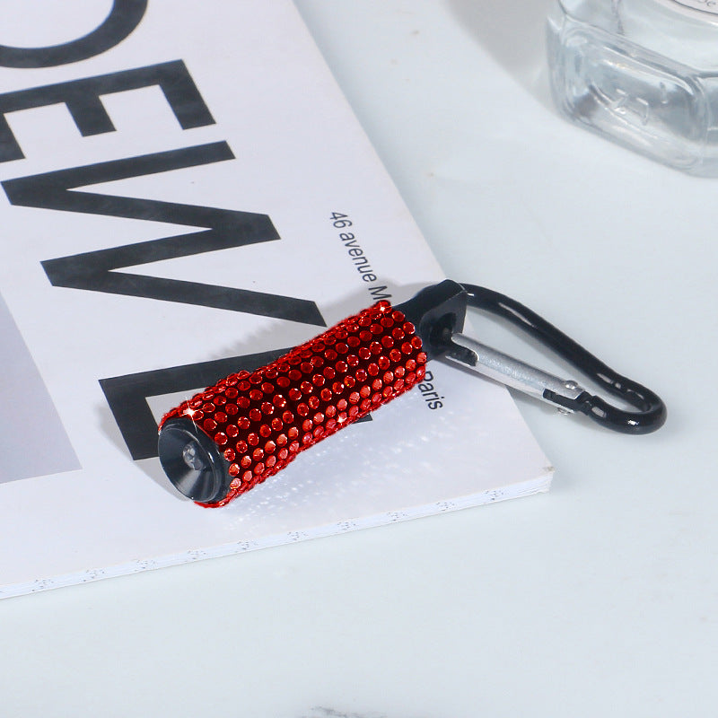 Wholesale Diamond Mini Flashlight Keychain ACC-KC-RuiJie008