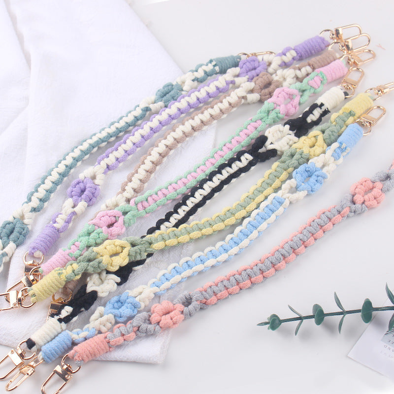 Wholesale  creative pure hand-woven flower leaf small pattern cup set cup rope cup accessories