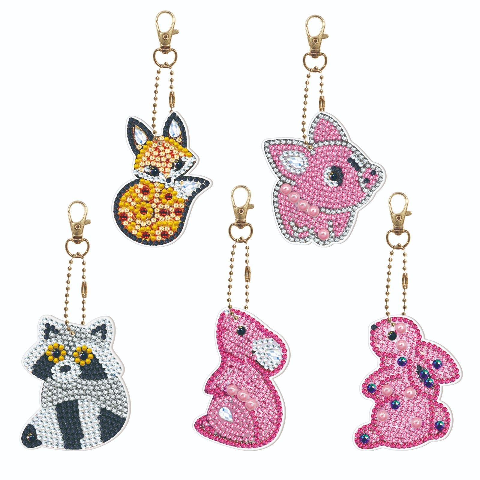 Wholesale Christmas Keychain Handmade Diamond Easter Key Chain ACC-KC-PengDao001