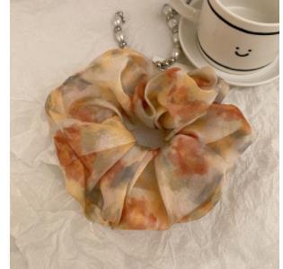 Wholesale satin dot large hair tie