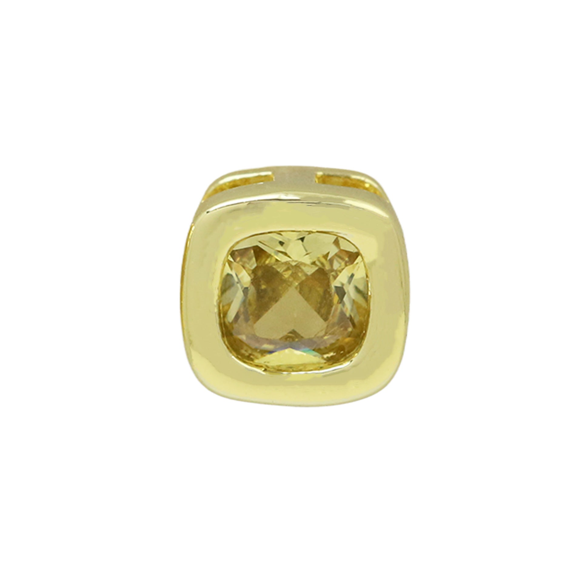 Wholesale Colorful geometric square December birthstone zircon pendant necklace