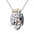 Wholesale  Angel and Devil Splicing Necklace Creative Pendant Voodoo Doll Horror Clavicle Chain
