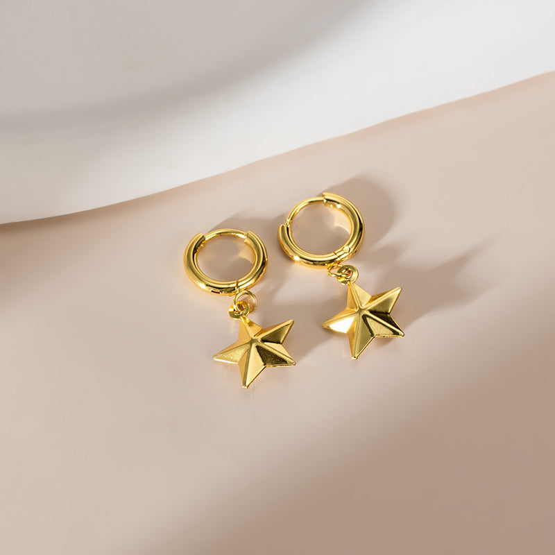 Wholesale Electroplated Stainless Steel Shell Earrings - Boutique Resale Jewelry