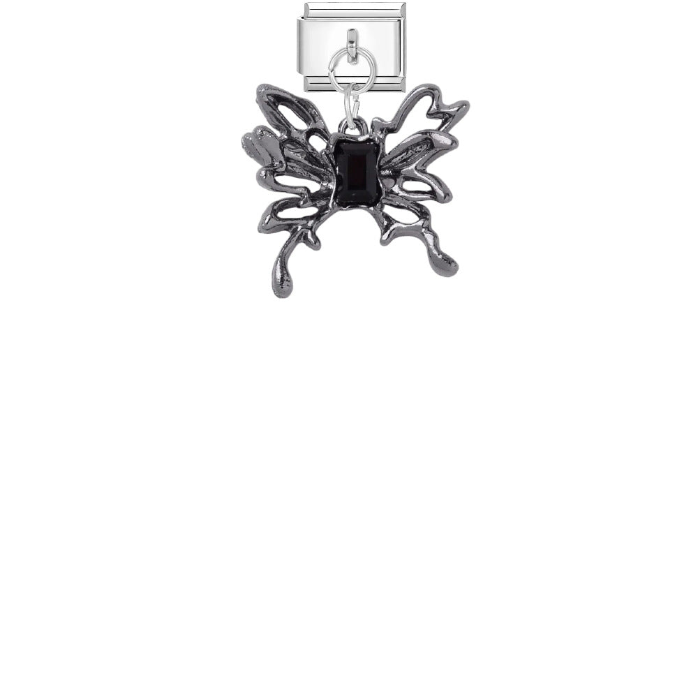 Wholesale Dark Punk DIY Bracelet Strap - Titanium Steel Black Cross Enamel,  Jewelry Accessory for Resale