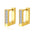 Wholesale Titanium Steel Square diamond earrings