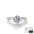 Wholesale 1 karat  Diamond S925 Sterling Silver Basic Geometric Water Drop Round Ring