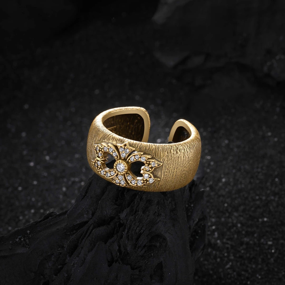 Wholesale  Open Ring  Light Luxury Simple Trendy Ring