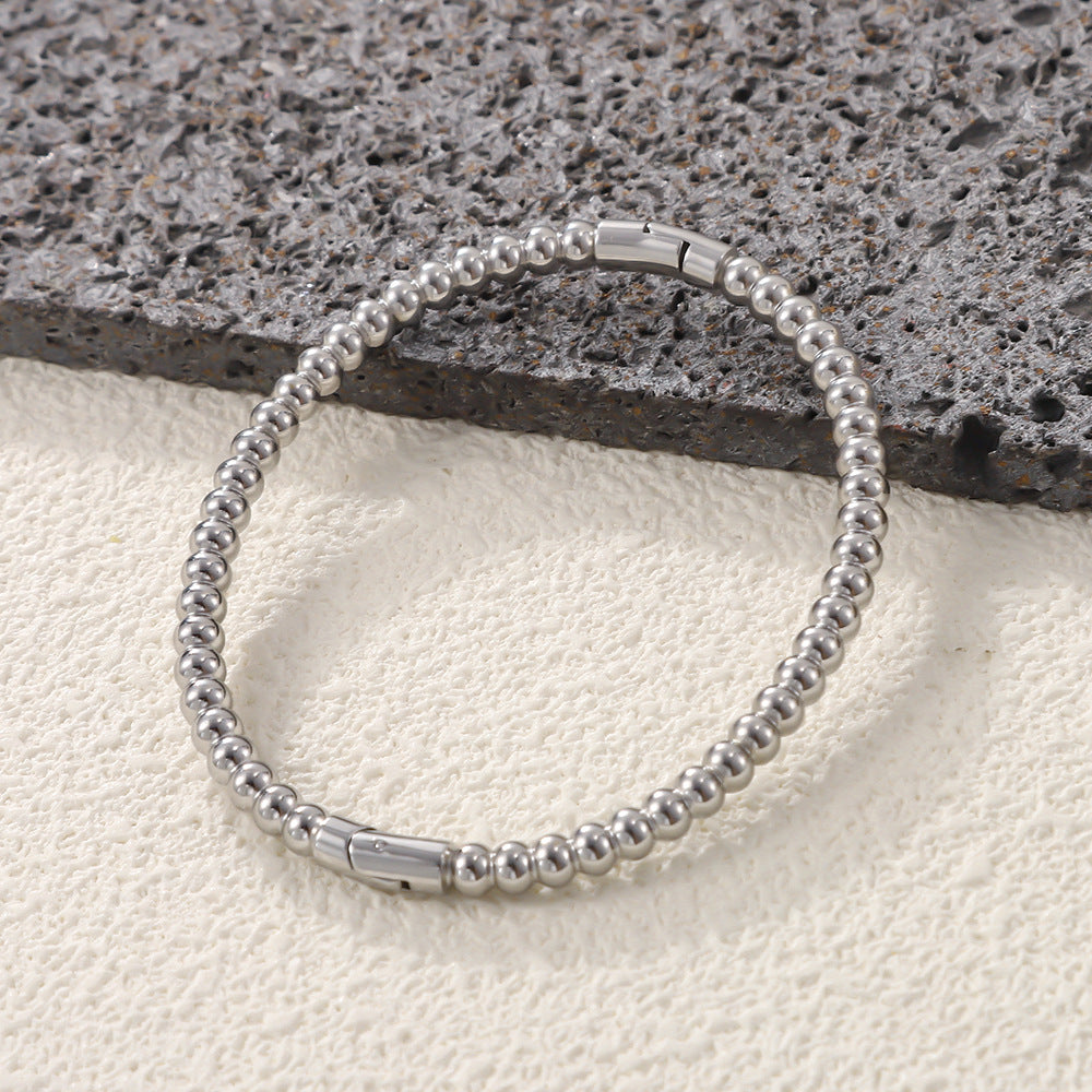 Wholesale Classic Polished Stainless Steel Open Bangle Stackable Round Design Jewelry Accessory Gift