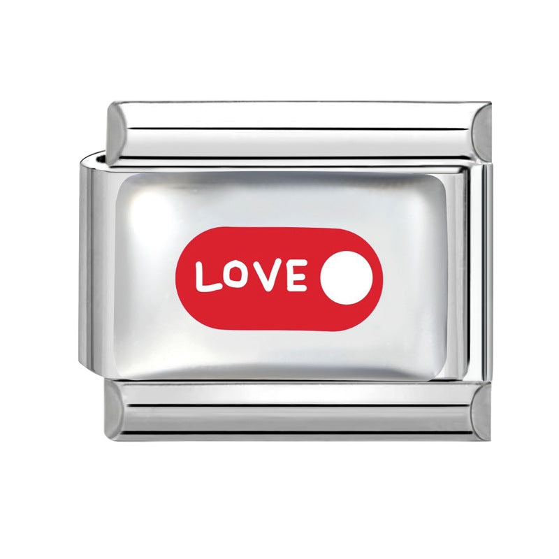 Wholesale Modular Stainless Steel Bracelet with Heart and Sun Motif DIY Craft Supply for Boutique Resale