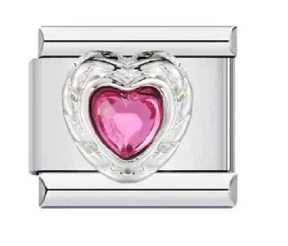 Wholesale Italian Charm Bracelet 9mm DIY Splicing Diamond Four-Leaf Clover Stainless Steel Composable Bracelet