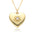 Wholesale love diamond clavicle chain copper plated 18K real gold necklace