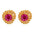 Wholesale Retro Fashion All-match Rose Zircon Stainless steel Earrings
