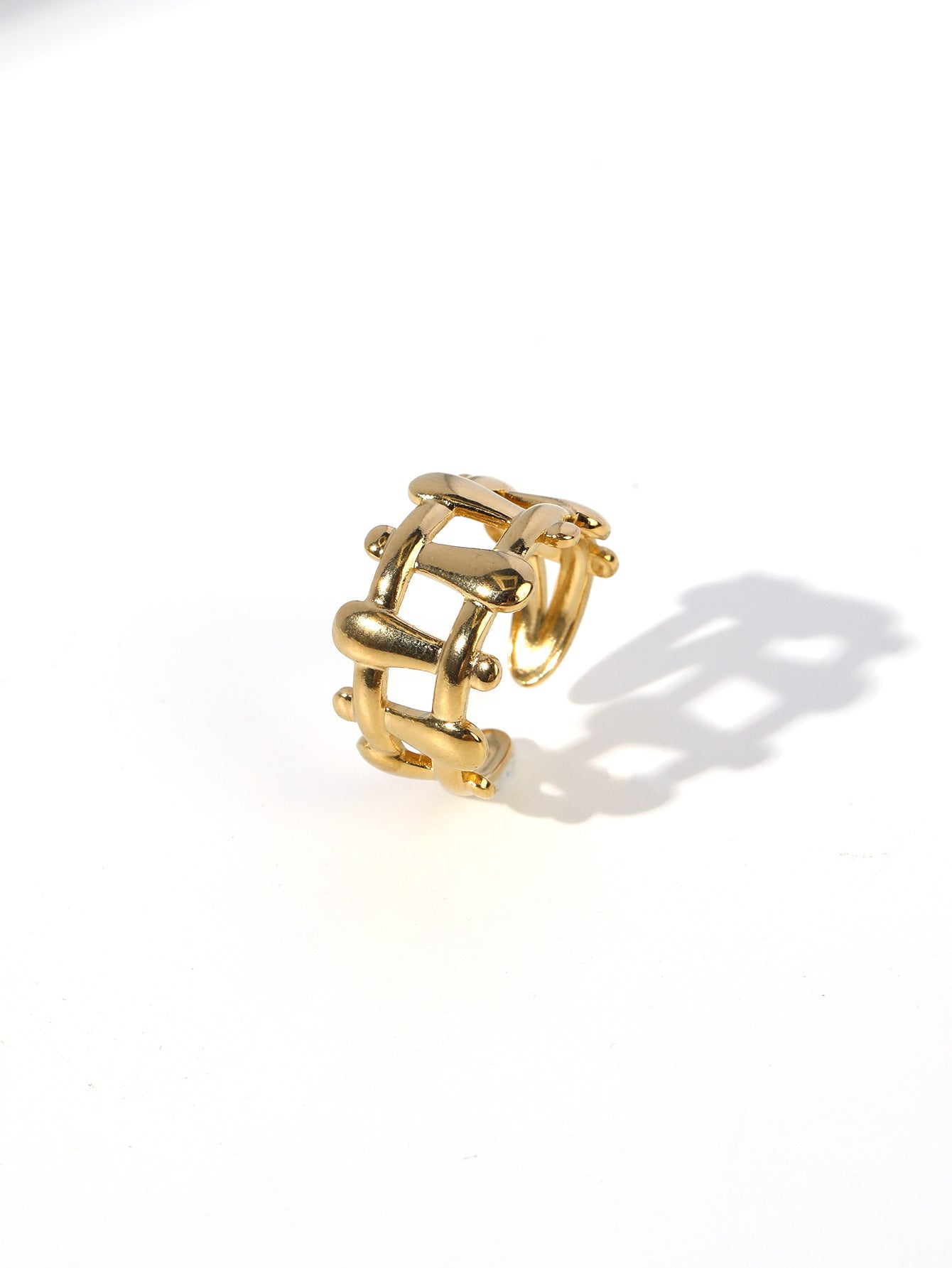 Wholesale Vintage Stainless Steel Ring 18k Gold Plated Butterfly Rings ACC-RS-MuC009