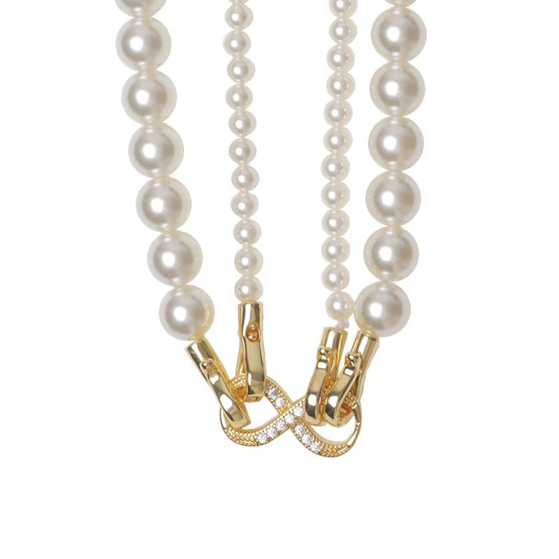 Wholesale multi-wear pearl long necklace