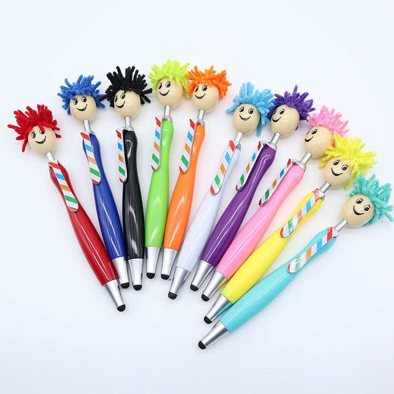 Wholesale  Retro Children's Fun Fried Mr. Mao Touch Screen Ballpoint Pen