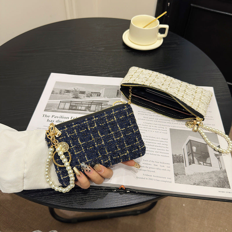 Wholesale card holder zipper coin purse