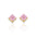 Wholesale  Sugar  S925 Sterling Silver Ice Flower Stone Luxury Earrings