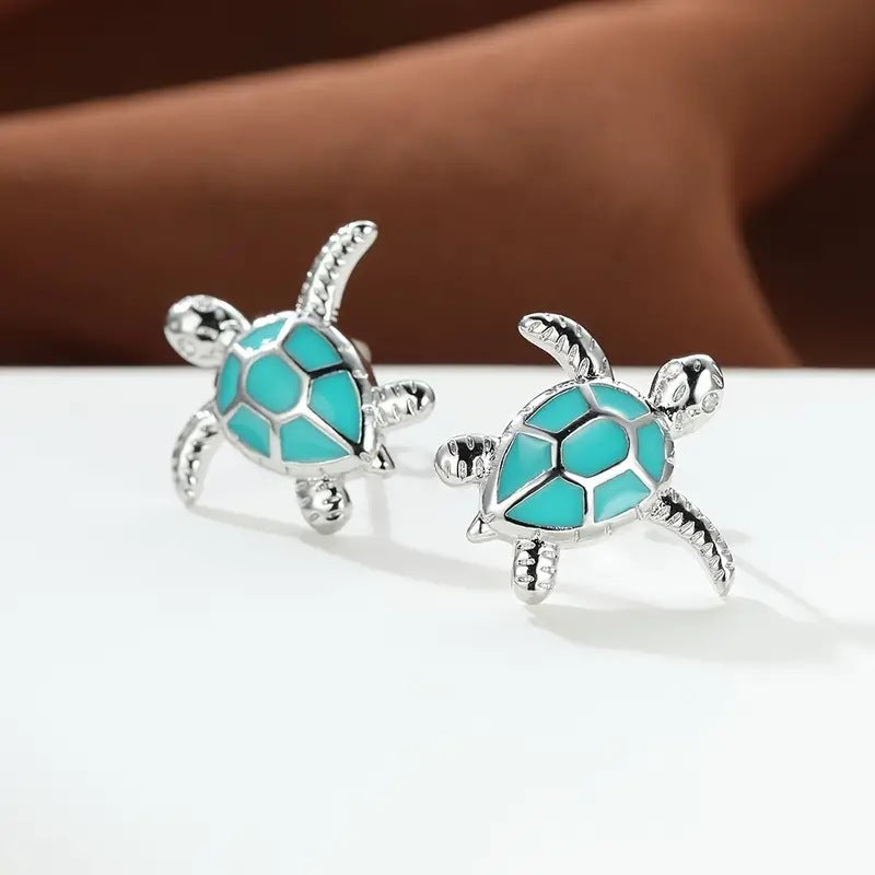 Wholesale  diamond sea turtle earrings