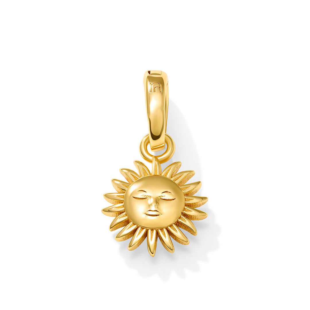 Wholesale Stainless steel electroplated 18K gold butterfly heart cross pendant