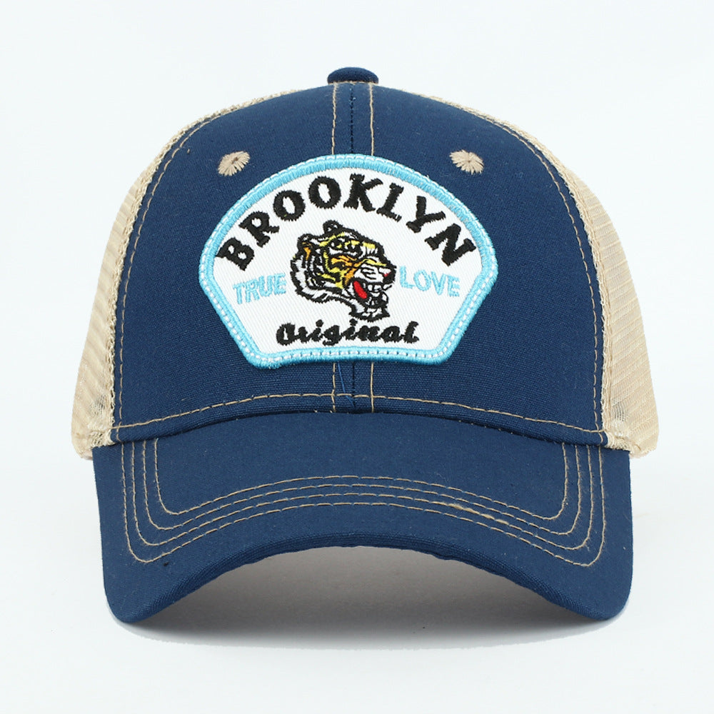 Wholesale Embroidered Patch Animal Cotton Mesh Baseball Cap ACC-HT-RongZhao022