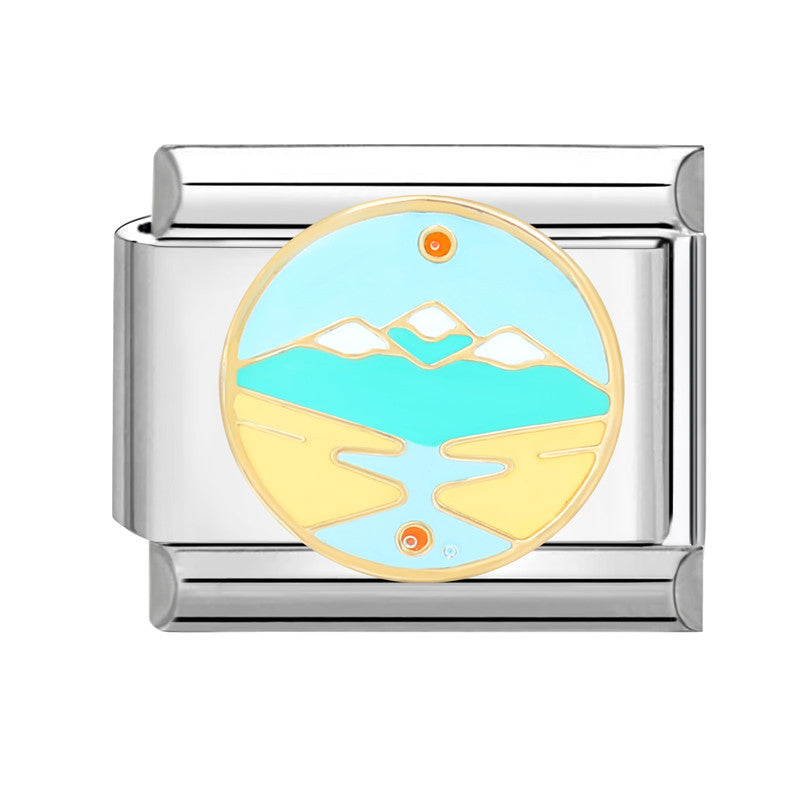 Pulsera de encanto italiano al por mayor de 9 mm Diy Suplicamiento Lindo pulsador creativo de acero Titanio Compuesta de acero Pulsera