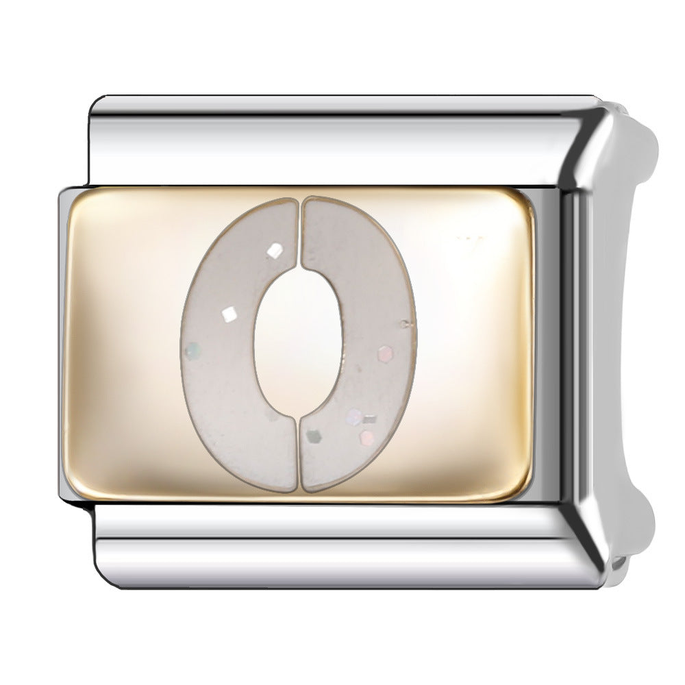 Wholesale Italian Module 9mm Oil-Dropping Gorgeous Letter Bracelet