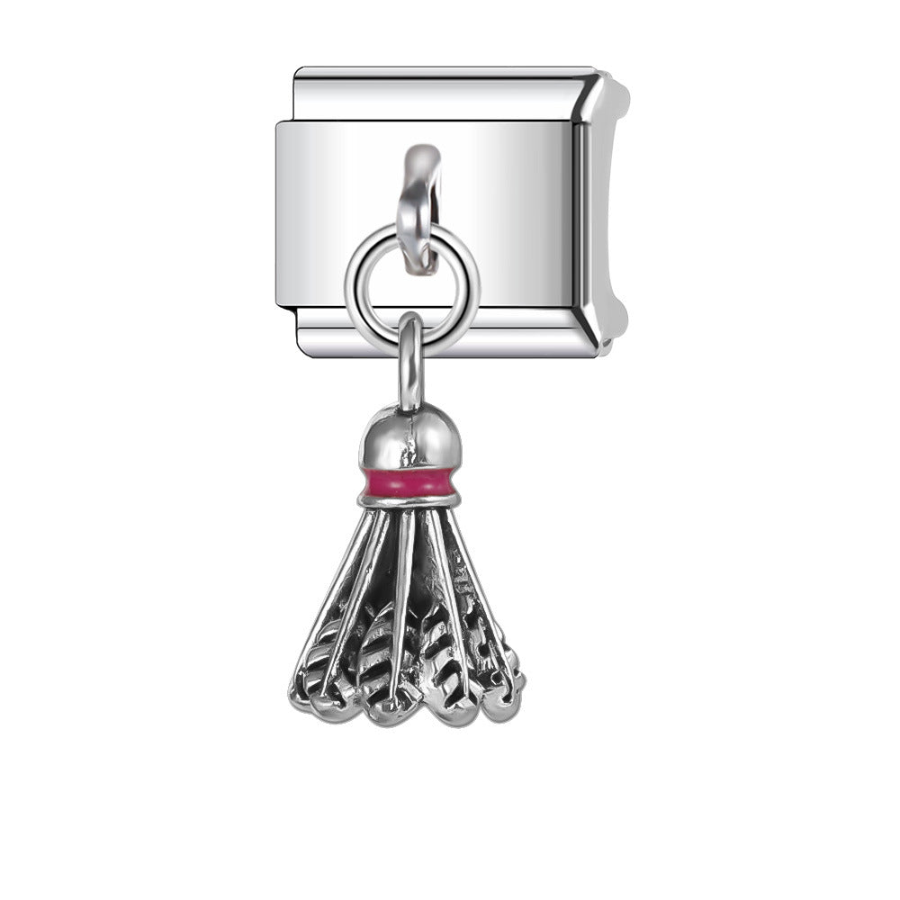 Wholesale Italian Charm Bracelet 9mm DIY Splicing Love Pendant Stainless Steel Composable Bracelet